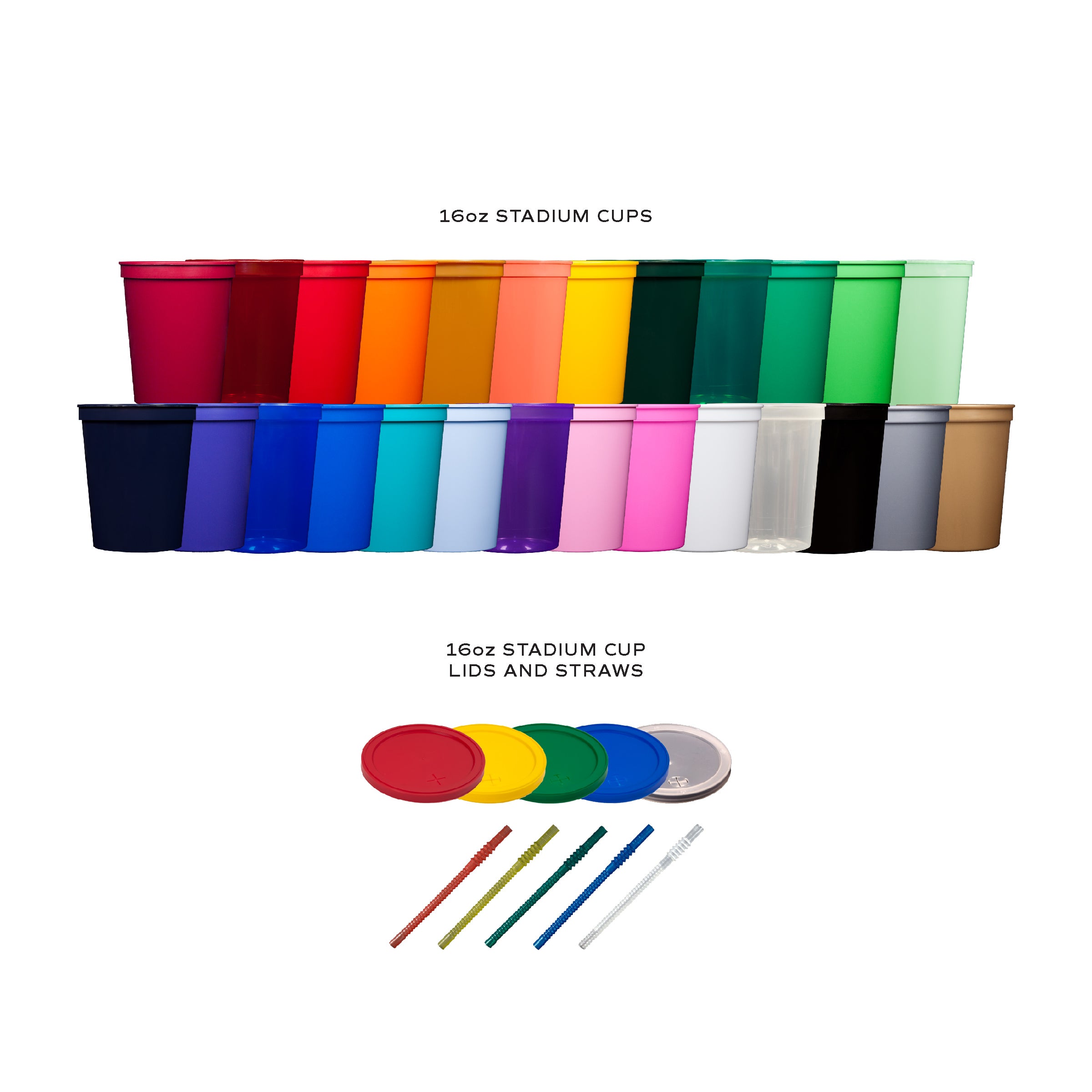 Lids and Straws for Stadium Cups