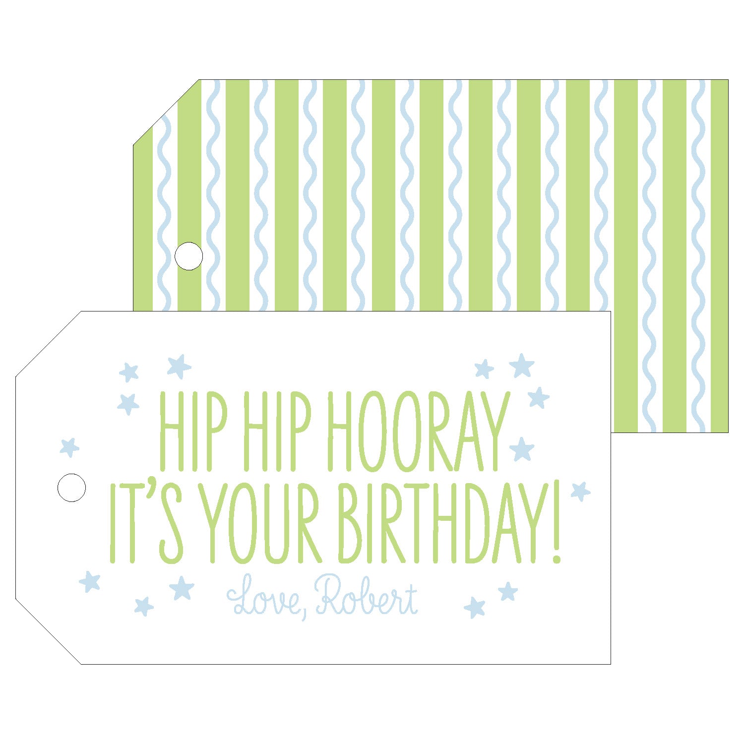 Hip Hip Hooray Gift Tag