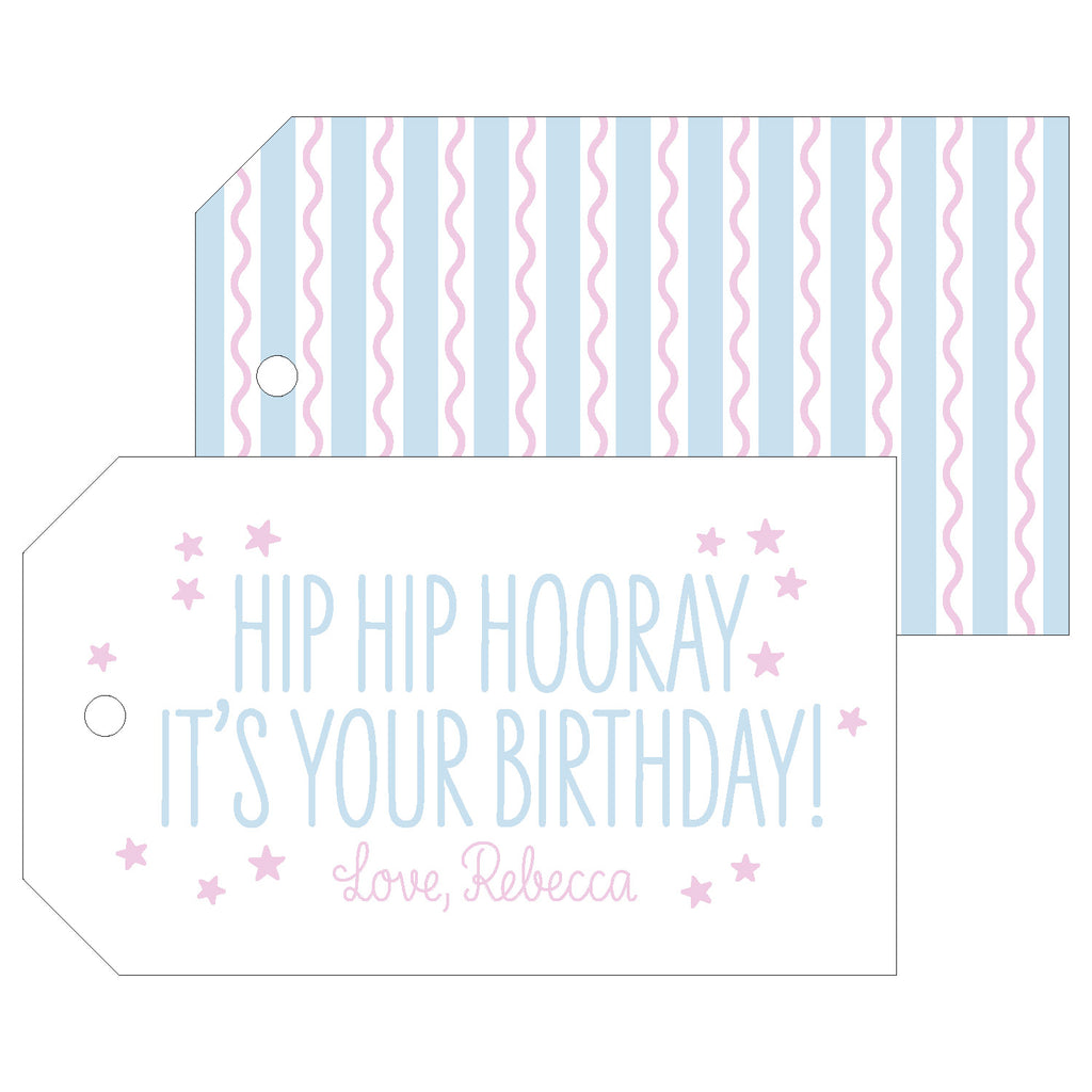 Hip Hip Hooray Gift Tag