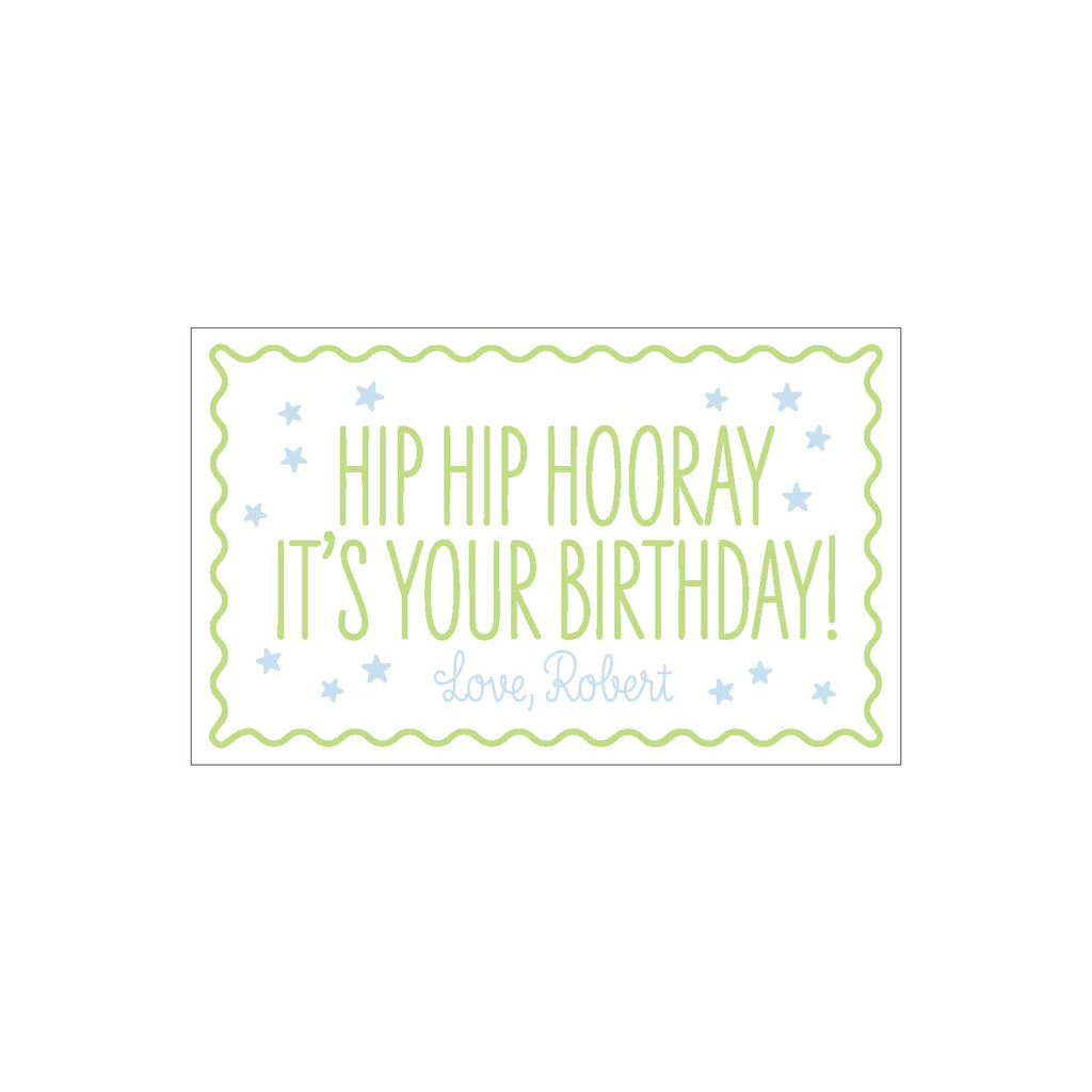 Hip Hip Hooray Gift Tag