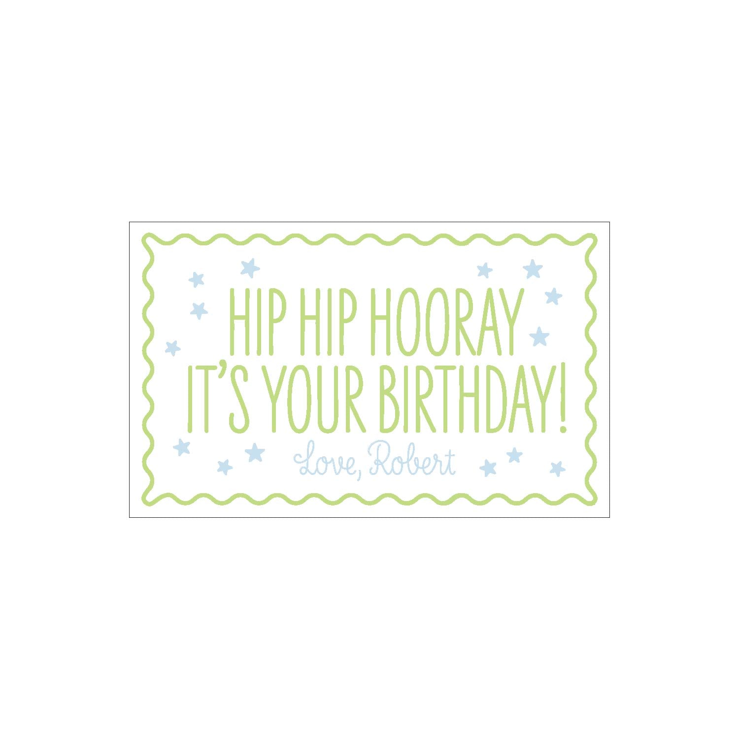 Hip Hip Hooray Gift Tag