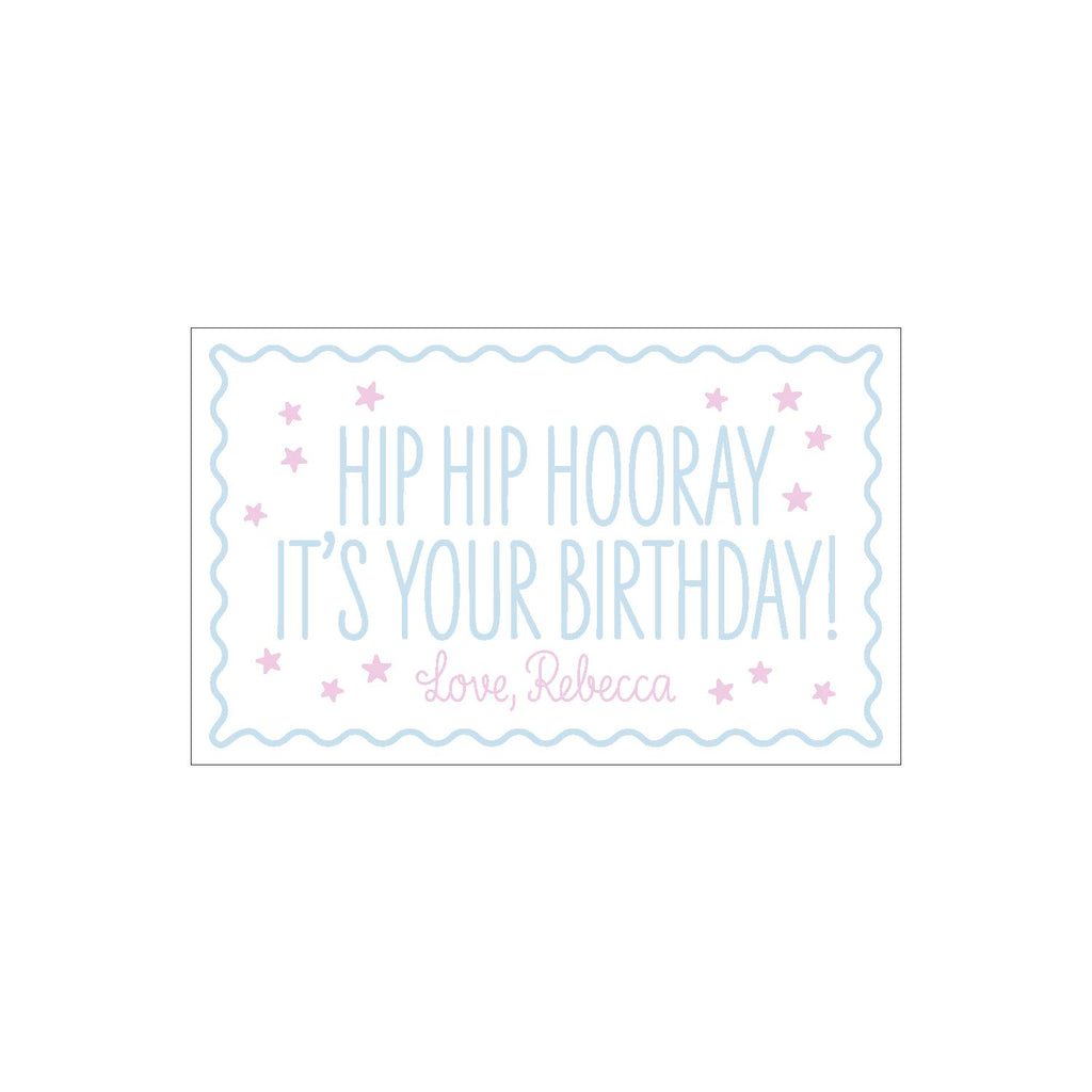 Hip Hip Hooray Gift Tag