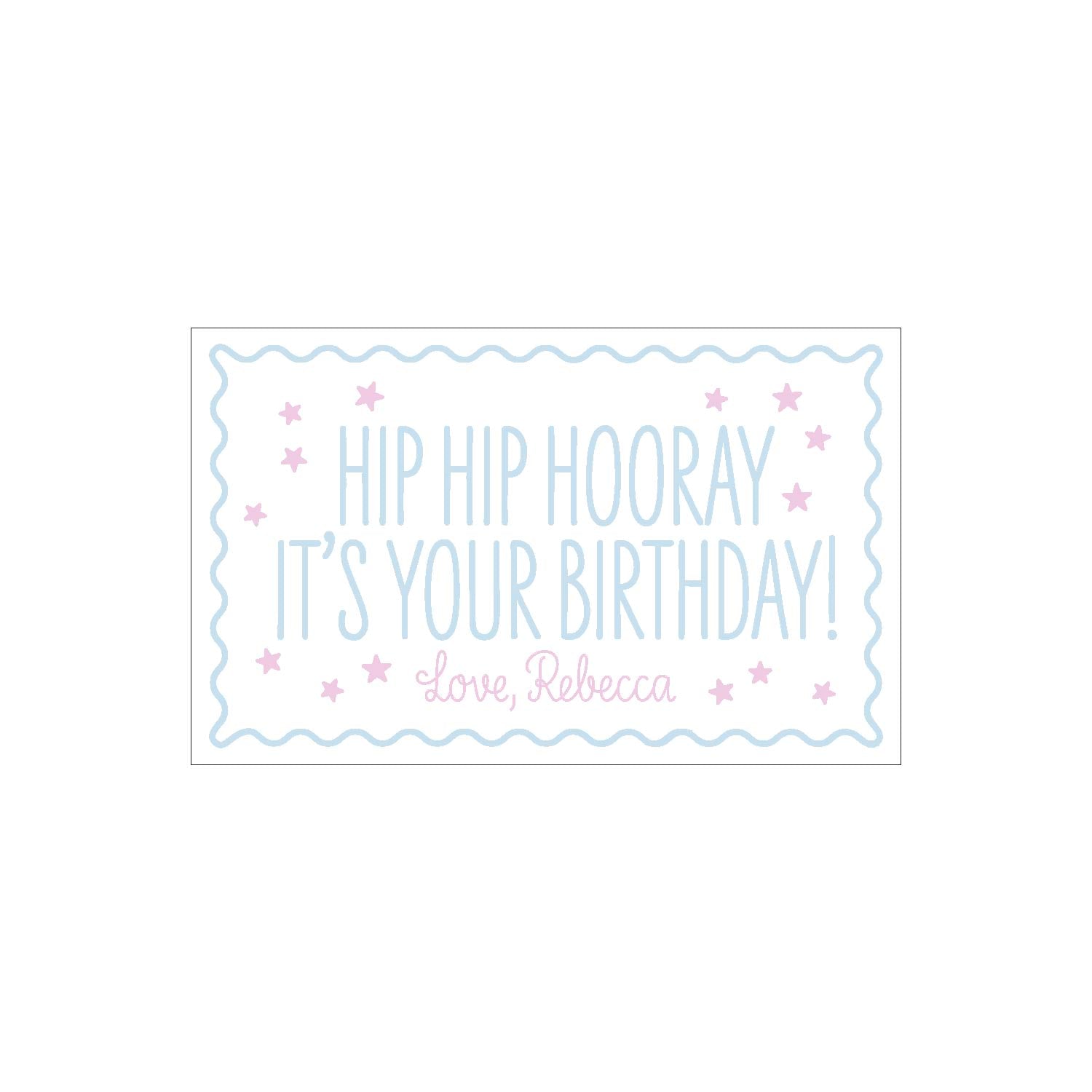 Hip Hip Hooray Gift Tag