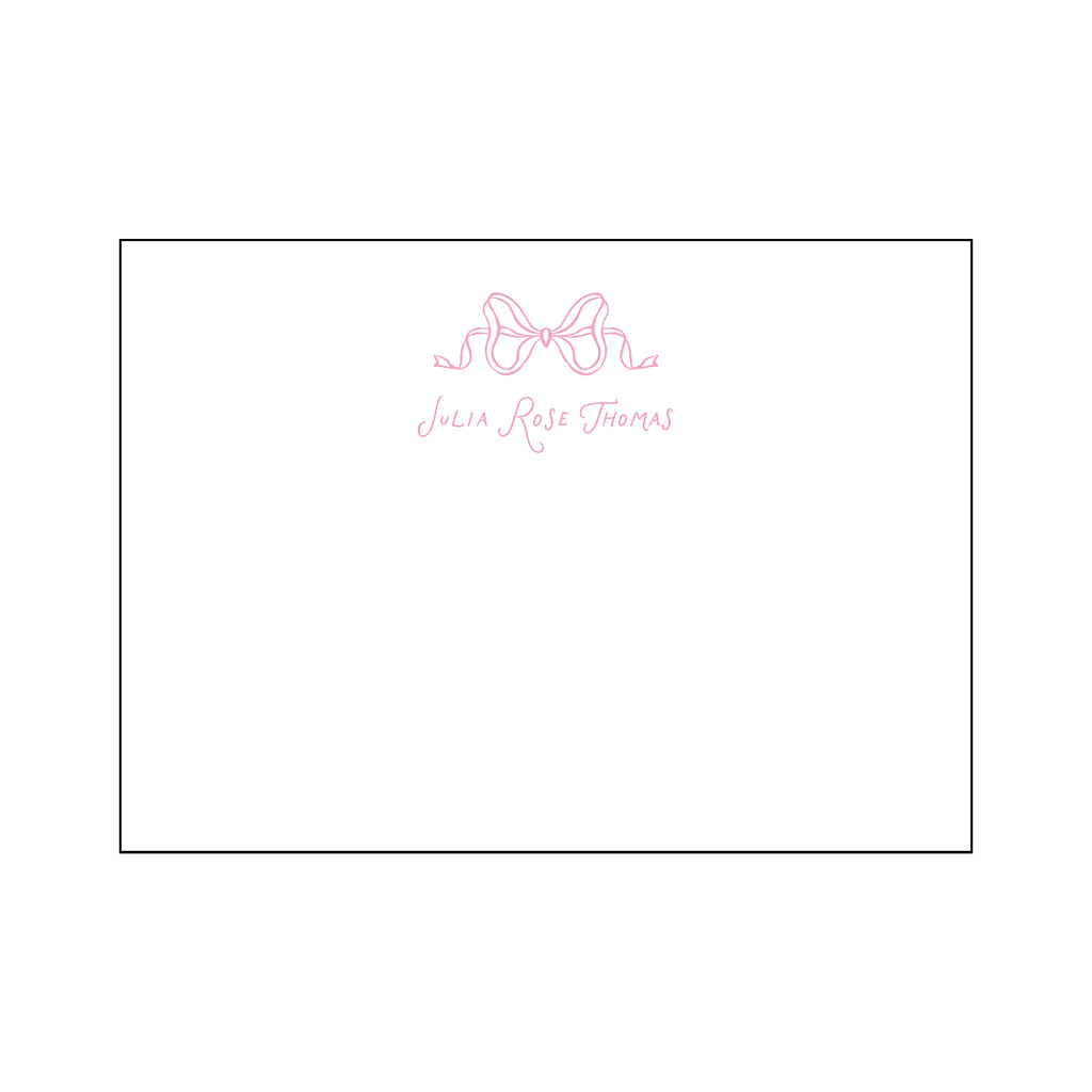 Bow Personal Stationery Set