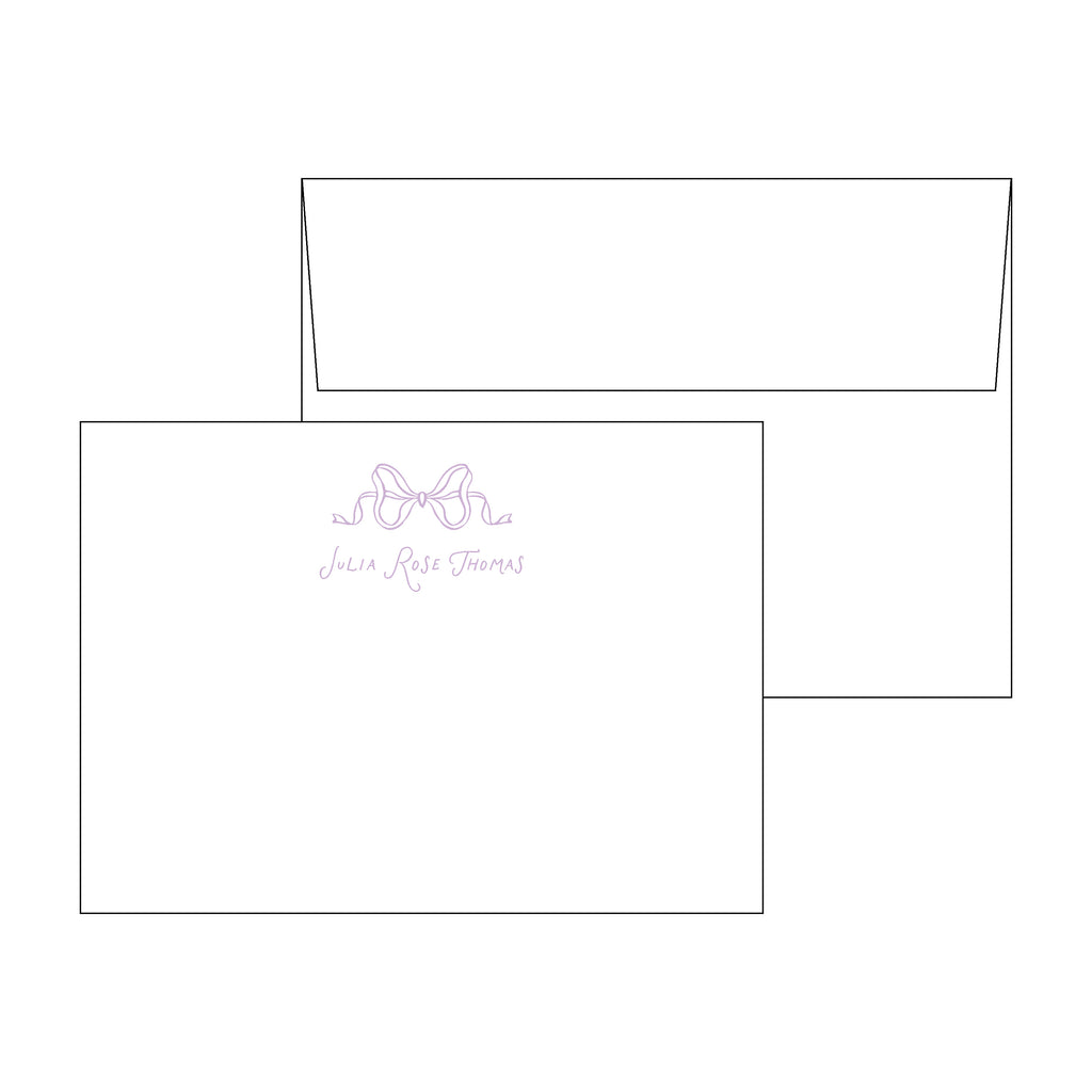 Bow Personal Stationery Set
