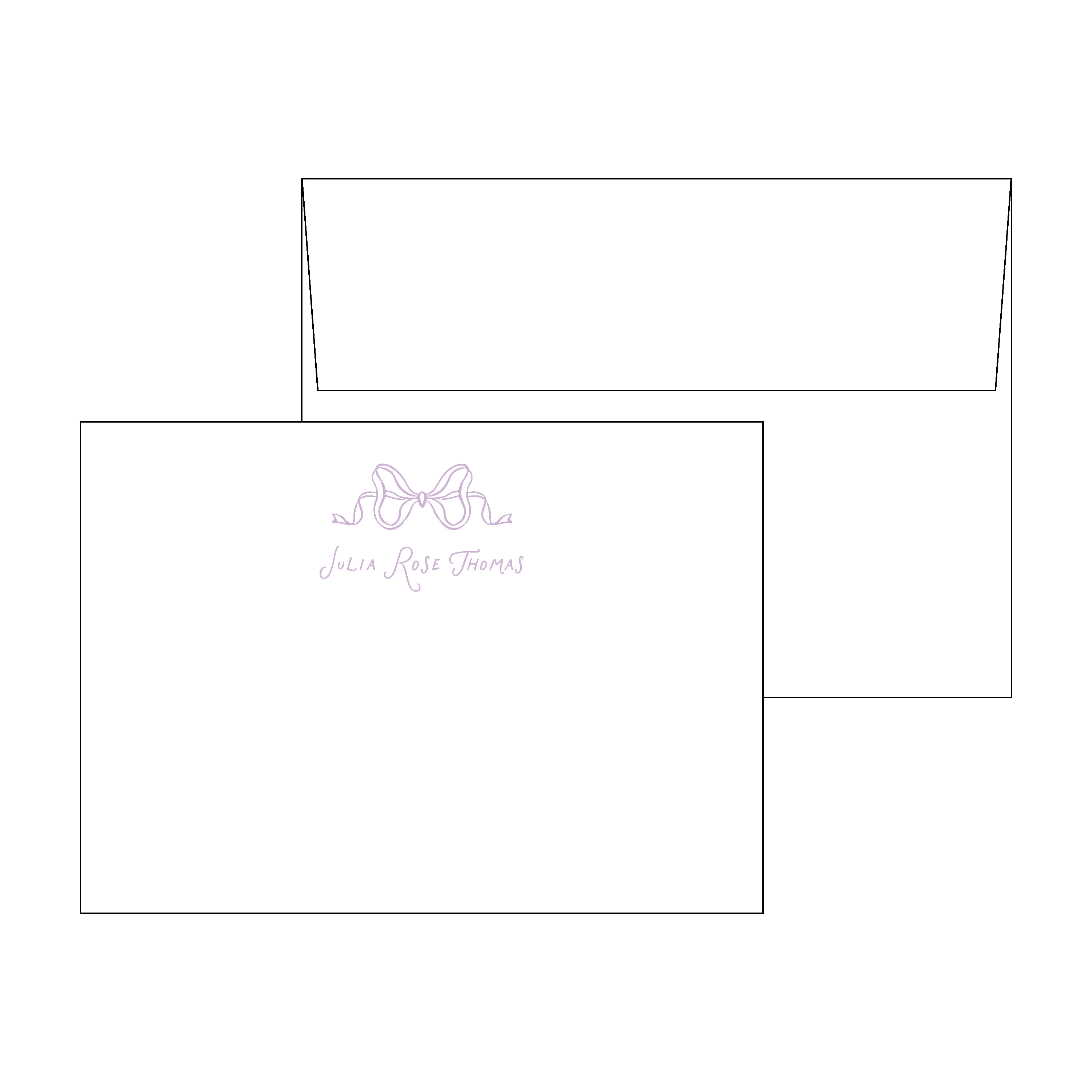 Bow Personal Stationery Set