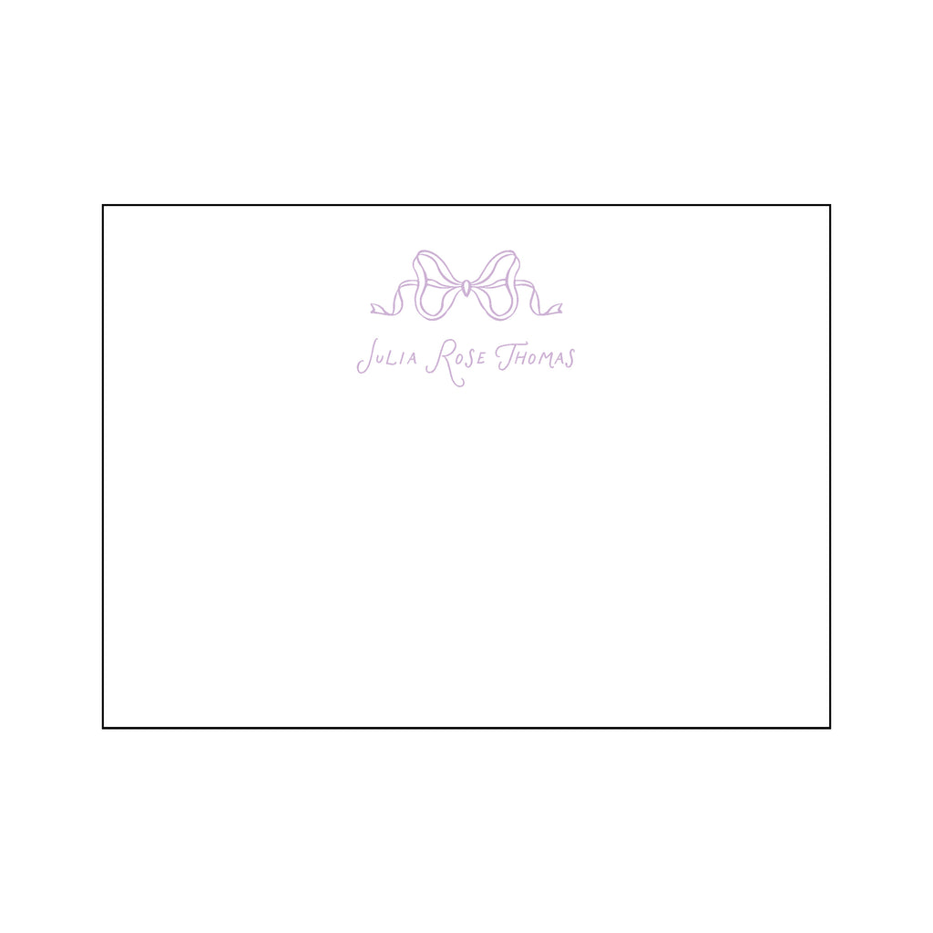 Bow Personal Stationery Set