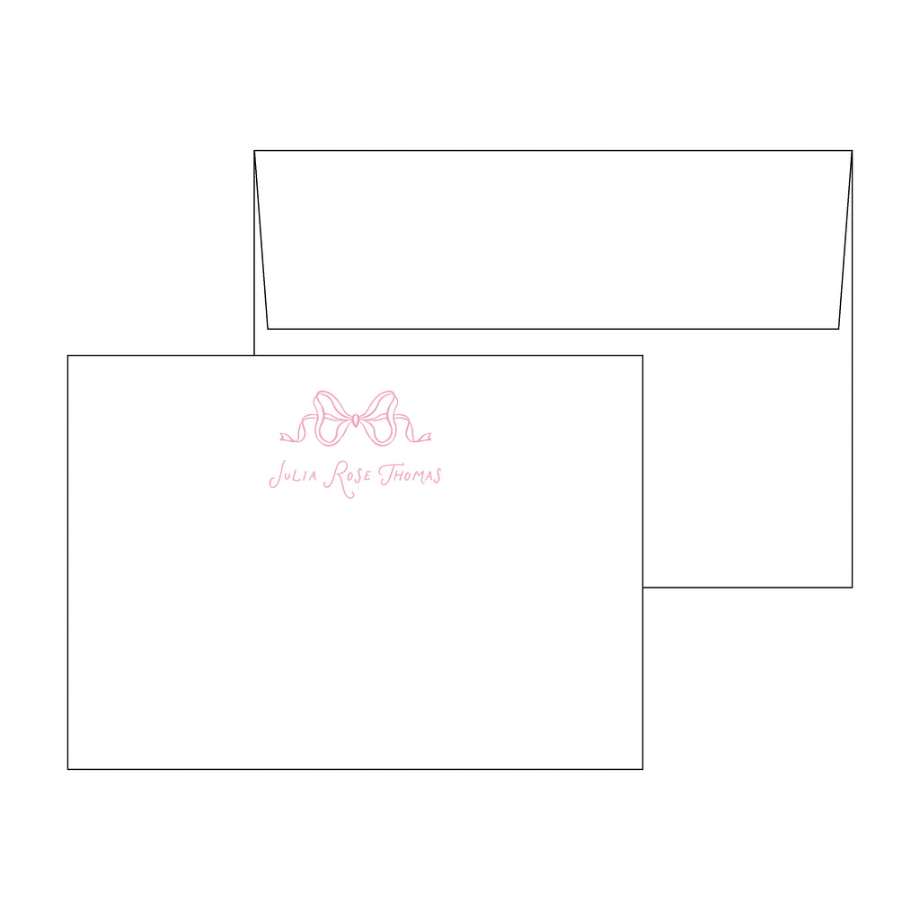 Bow Personal Stationery Set
