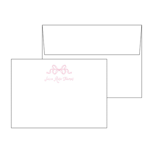 Bow Personal Stationery Set