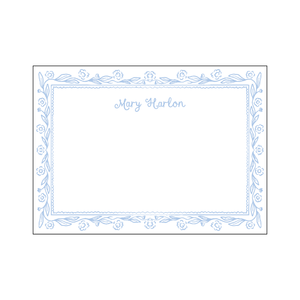 Floral Frame Personal Stationery Set