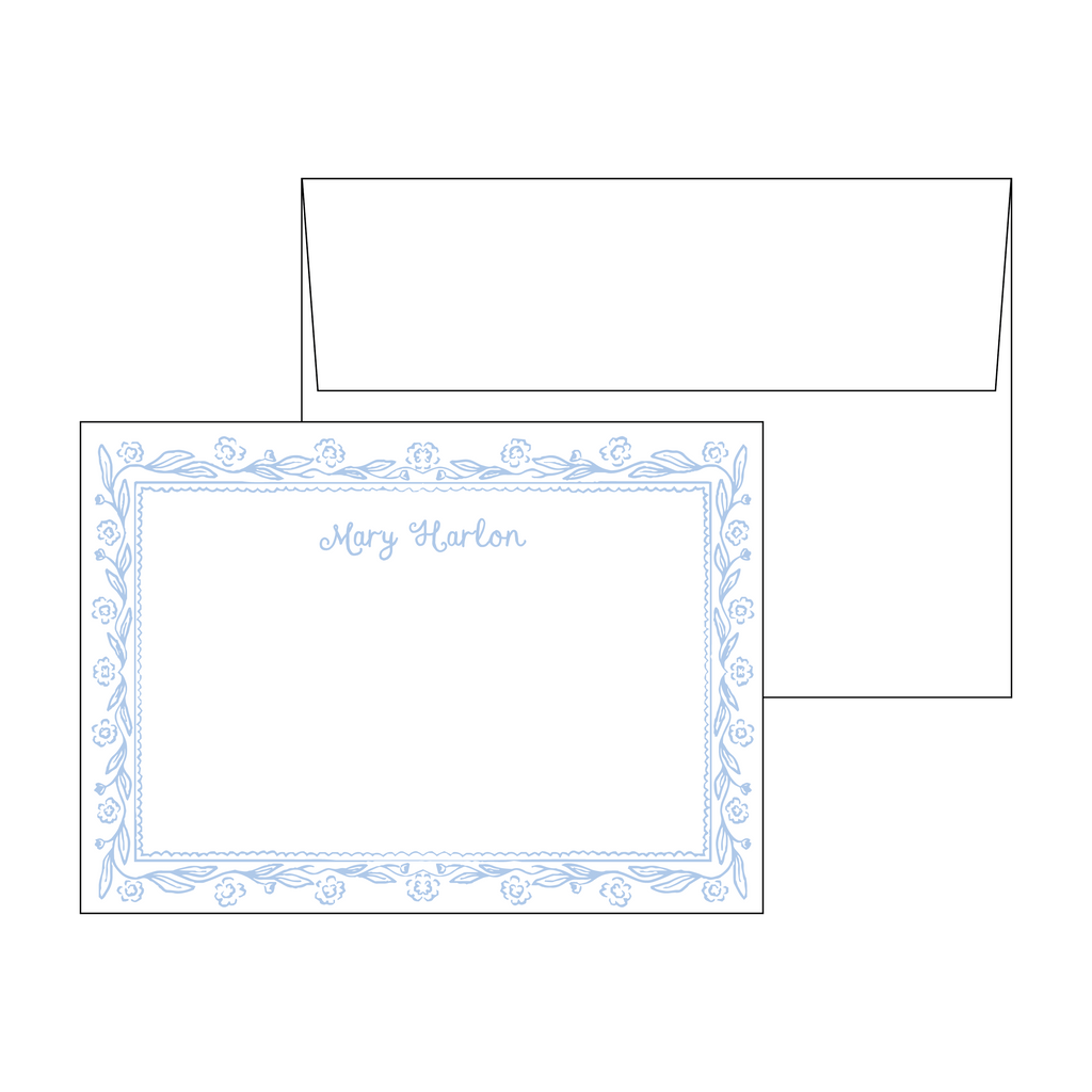 Floral Frame Personal Stationery Set