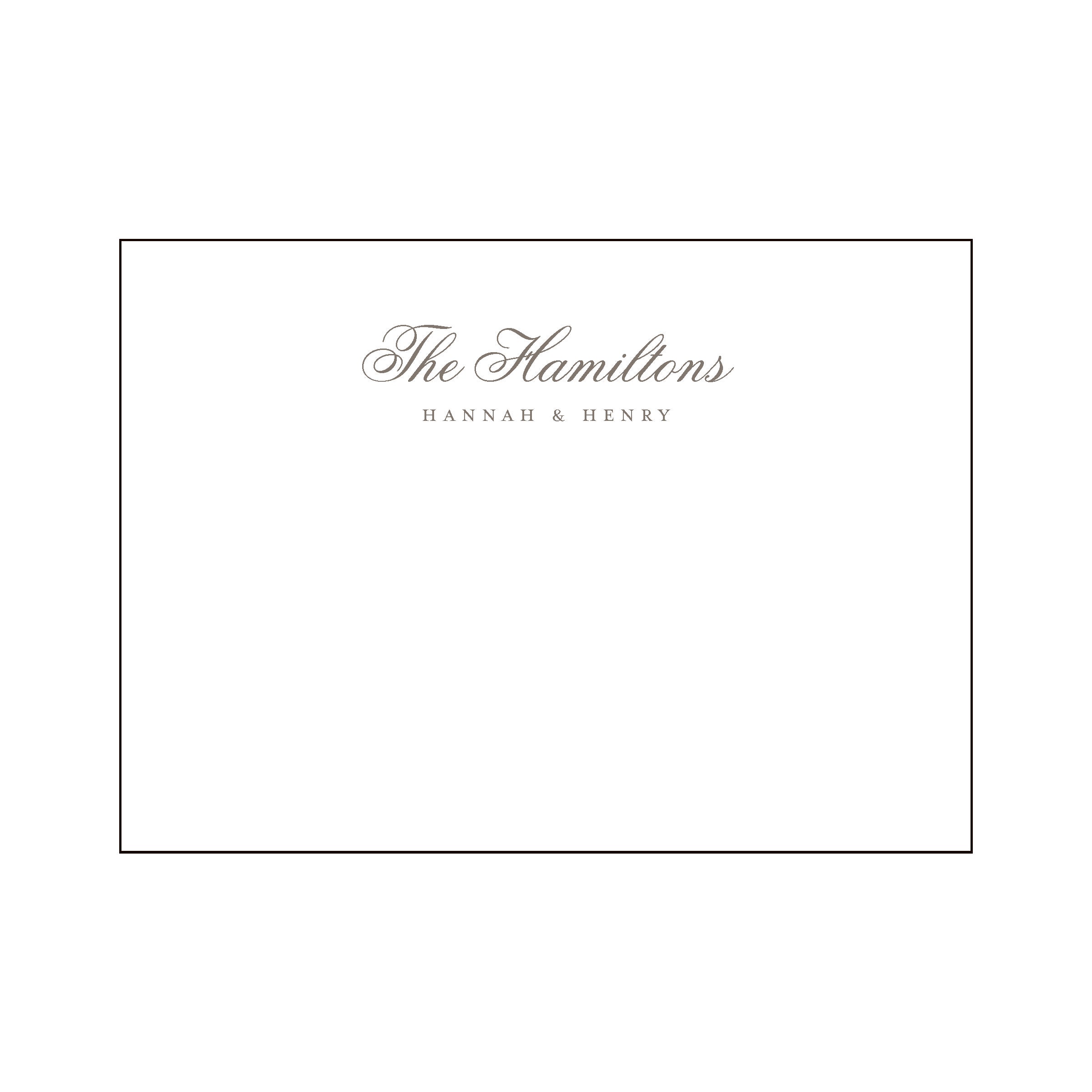 Fancy Family Personal Stationery Set