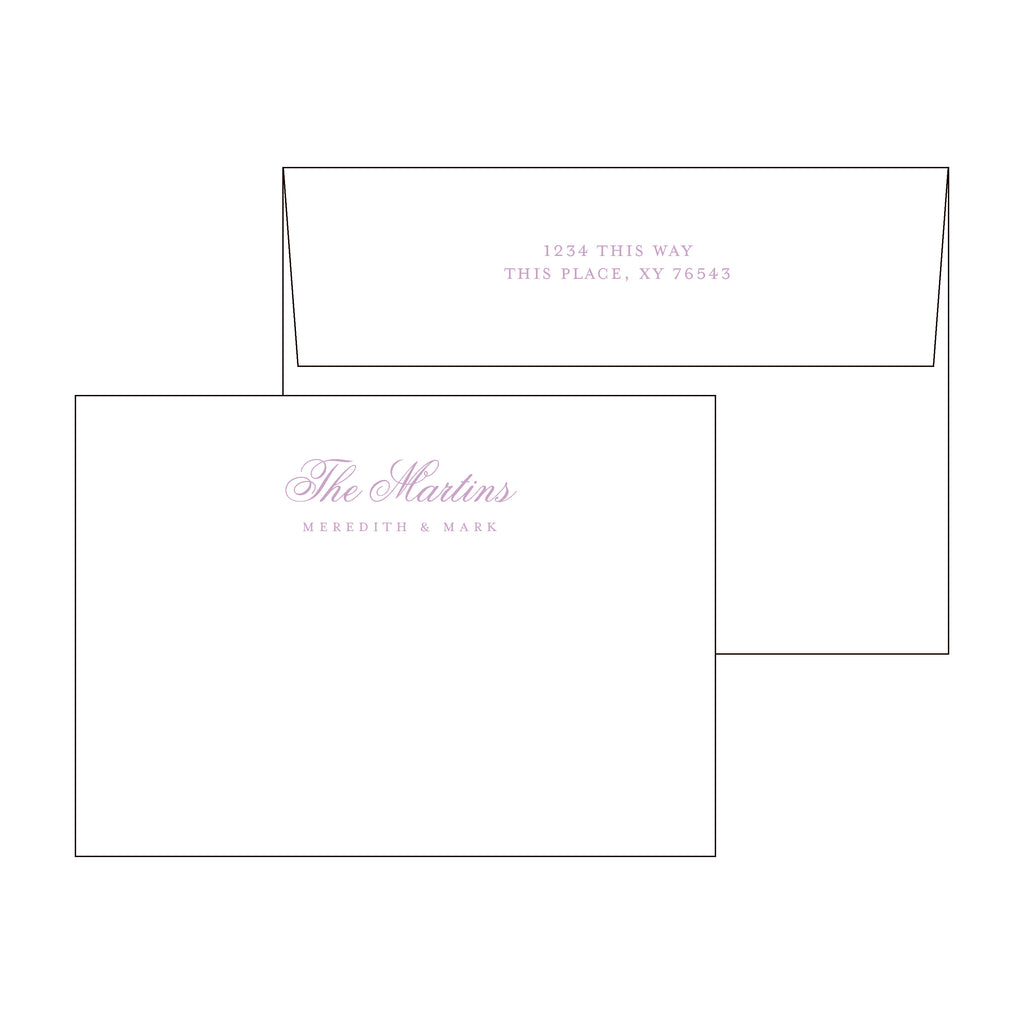 Fancy Family Personal Stationery Set