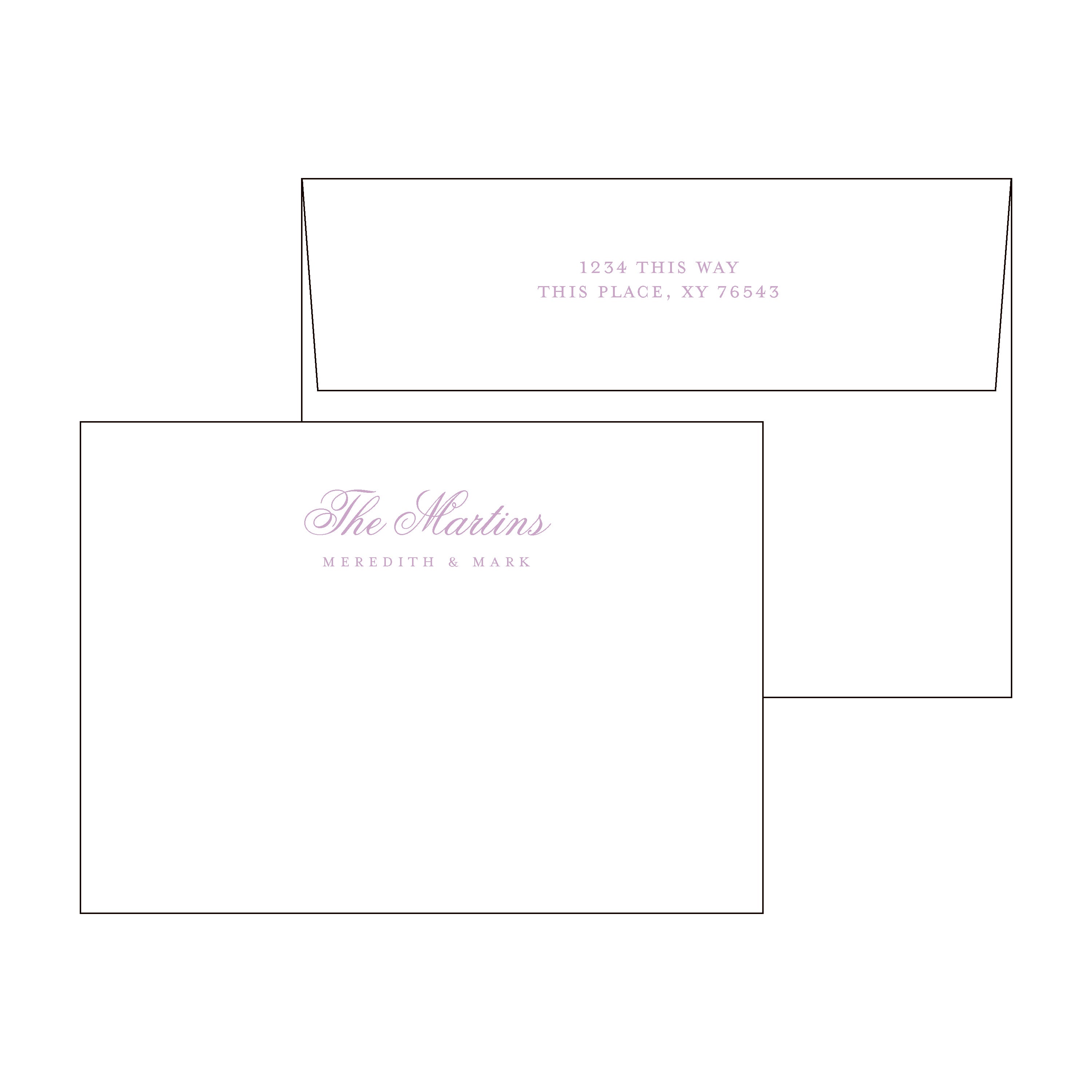 Fancy Family Personal Stationery Set