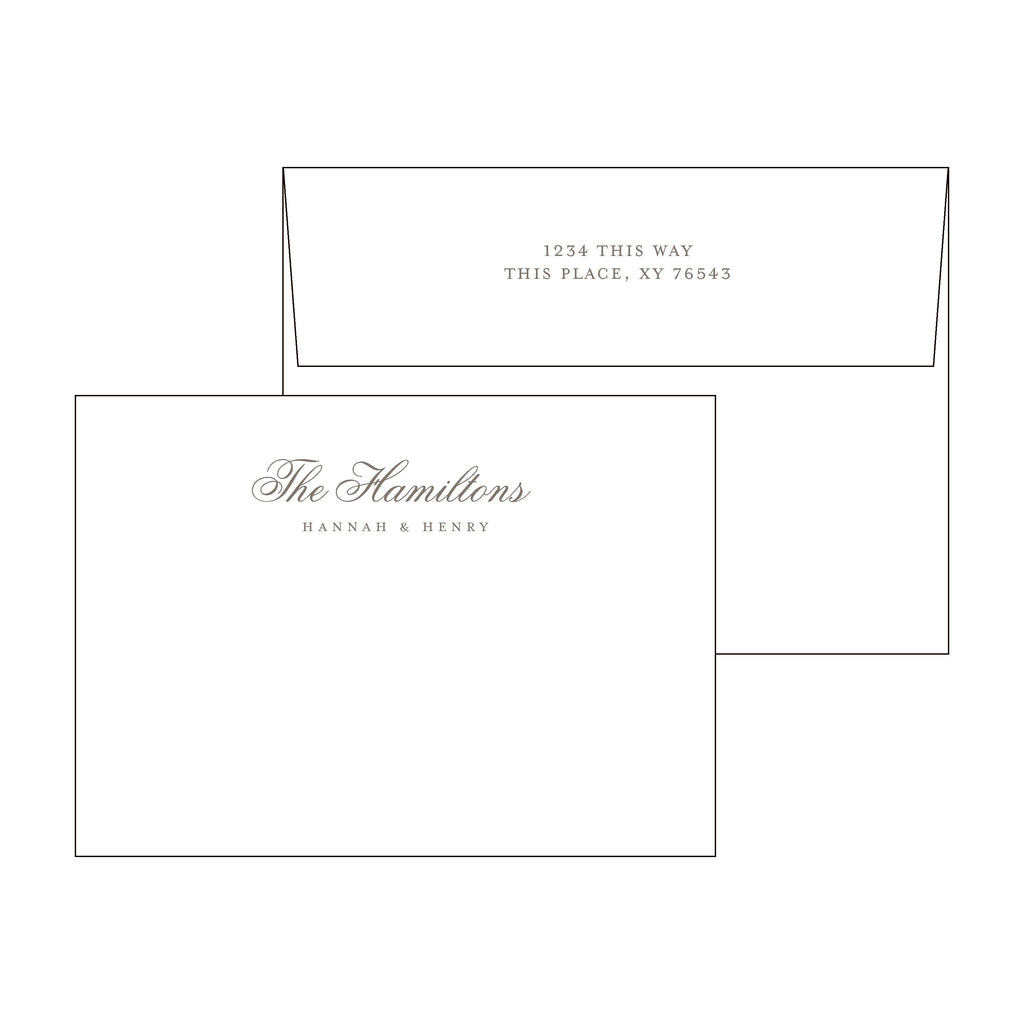 Fancy Family Personal Stationery Set