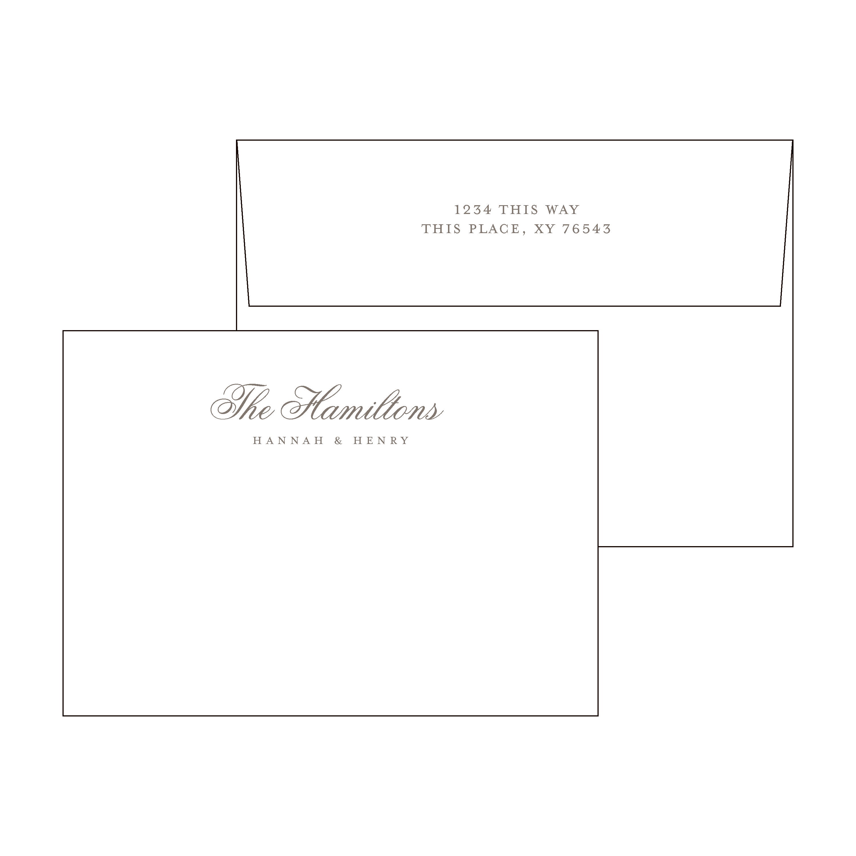 Fancy Family Personal Stationery Set