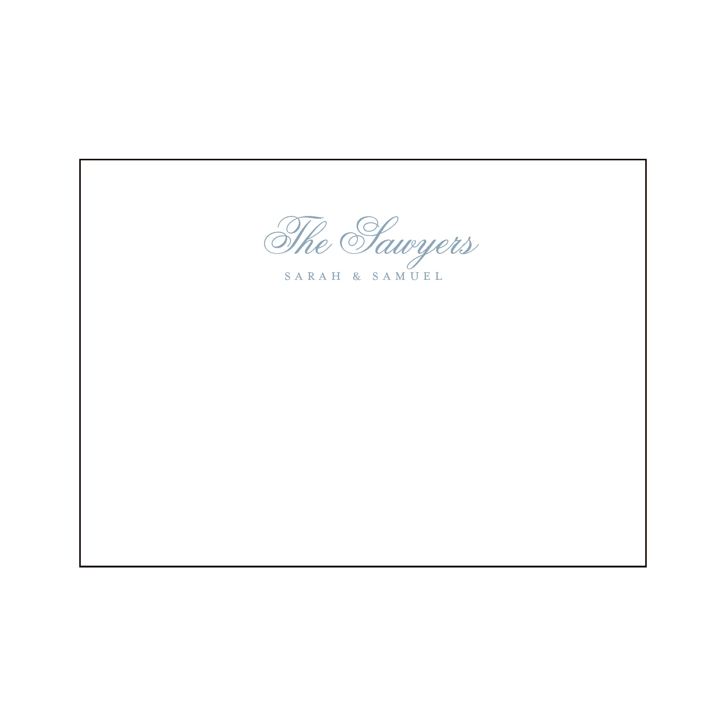 Fancy Family Personal Stationery Set