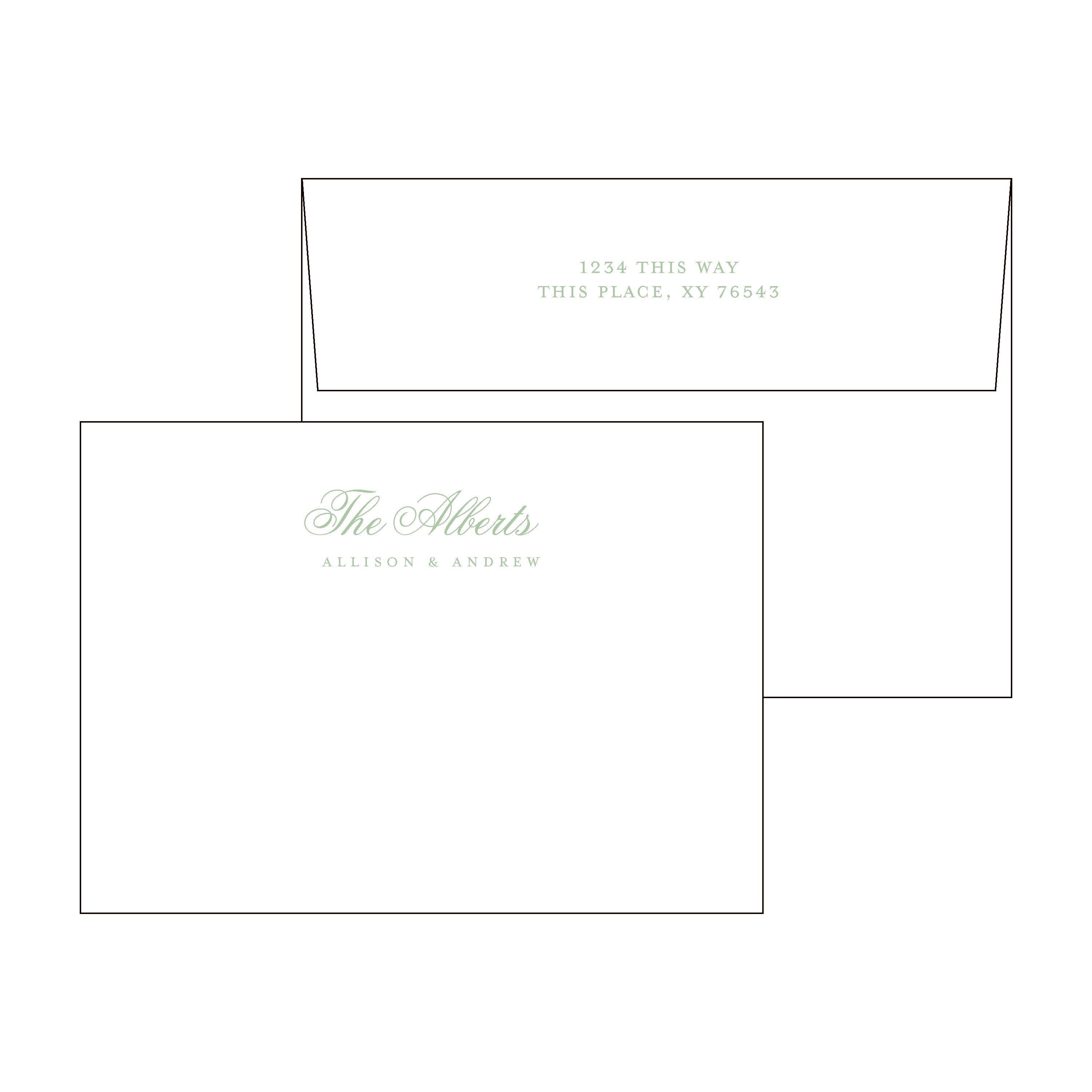 Fancy Family Personal Stationery Set