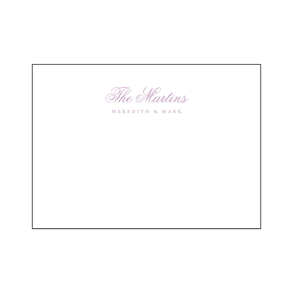 Fancy Family Personal Stationery Set
