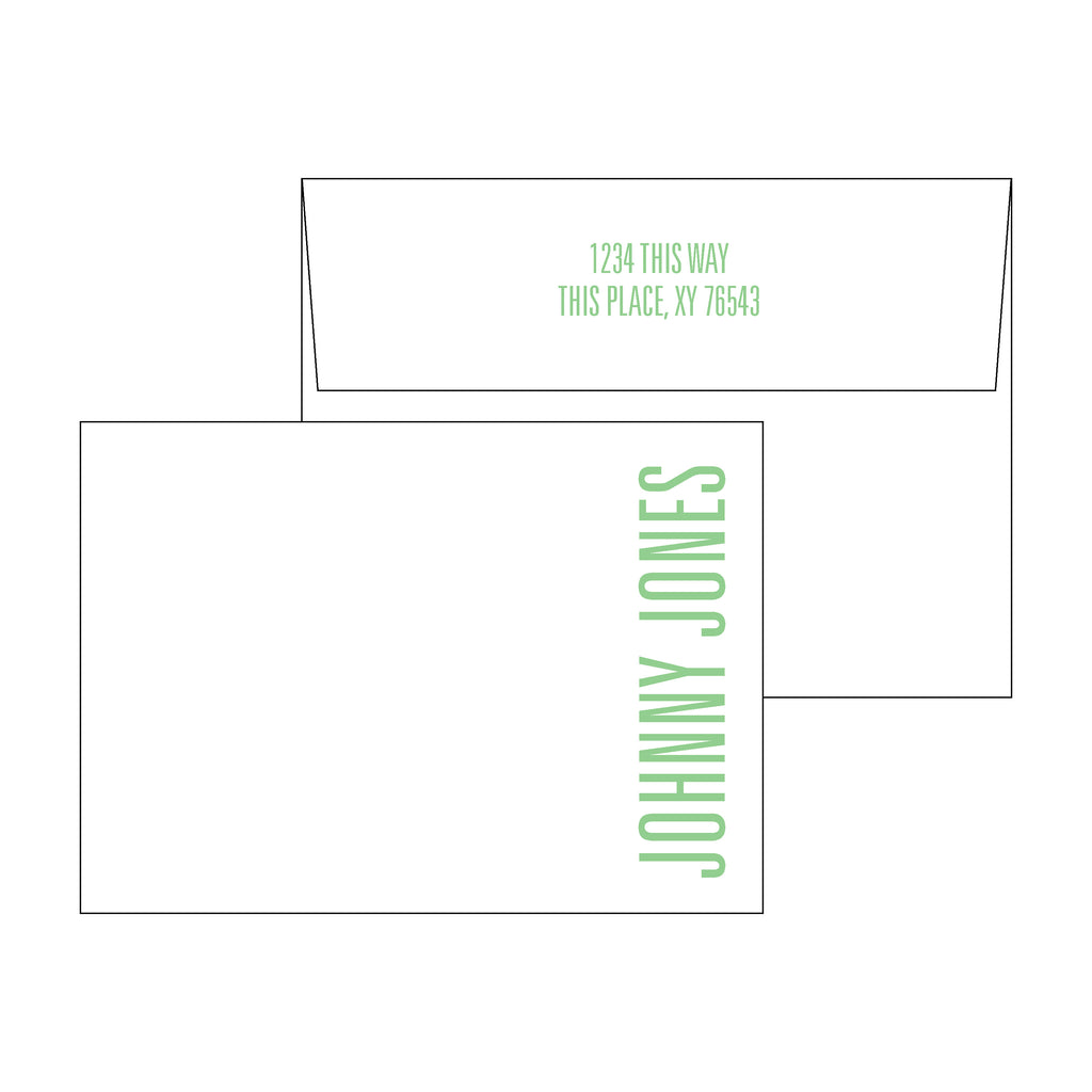 On The Side Personal Stationery Set