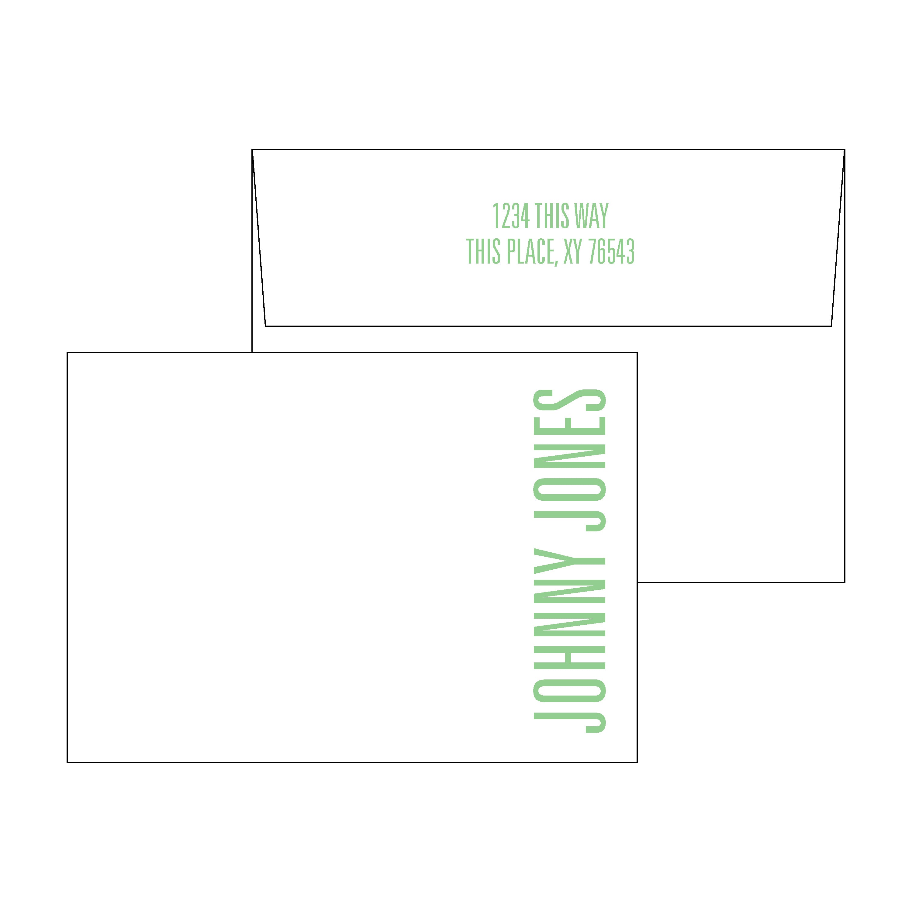 On The Side Personal Stationery Set