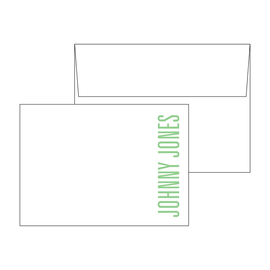 On The Side Personal Stationery Set