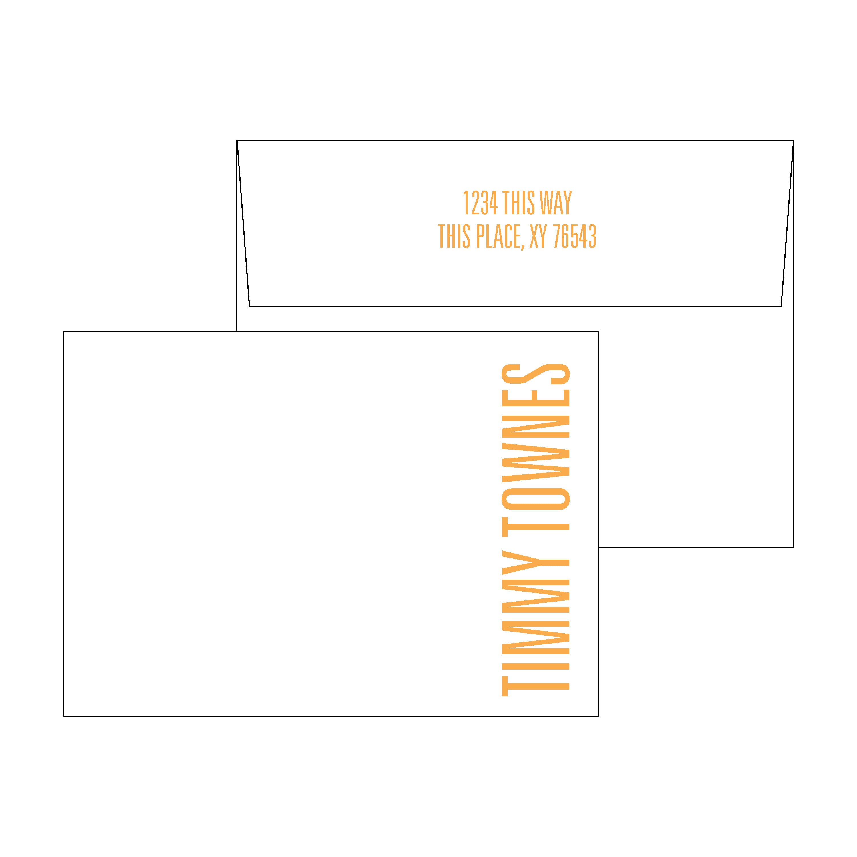 On The Side Personal Stationery Set