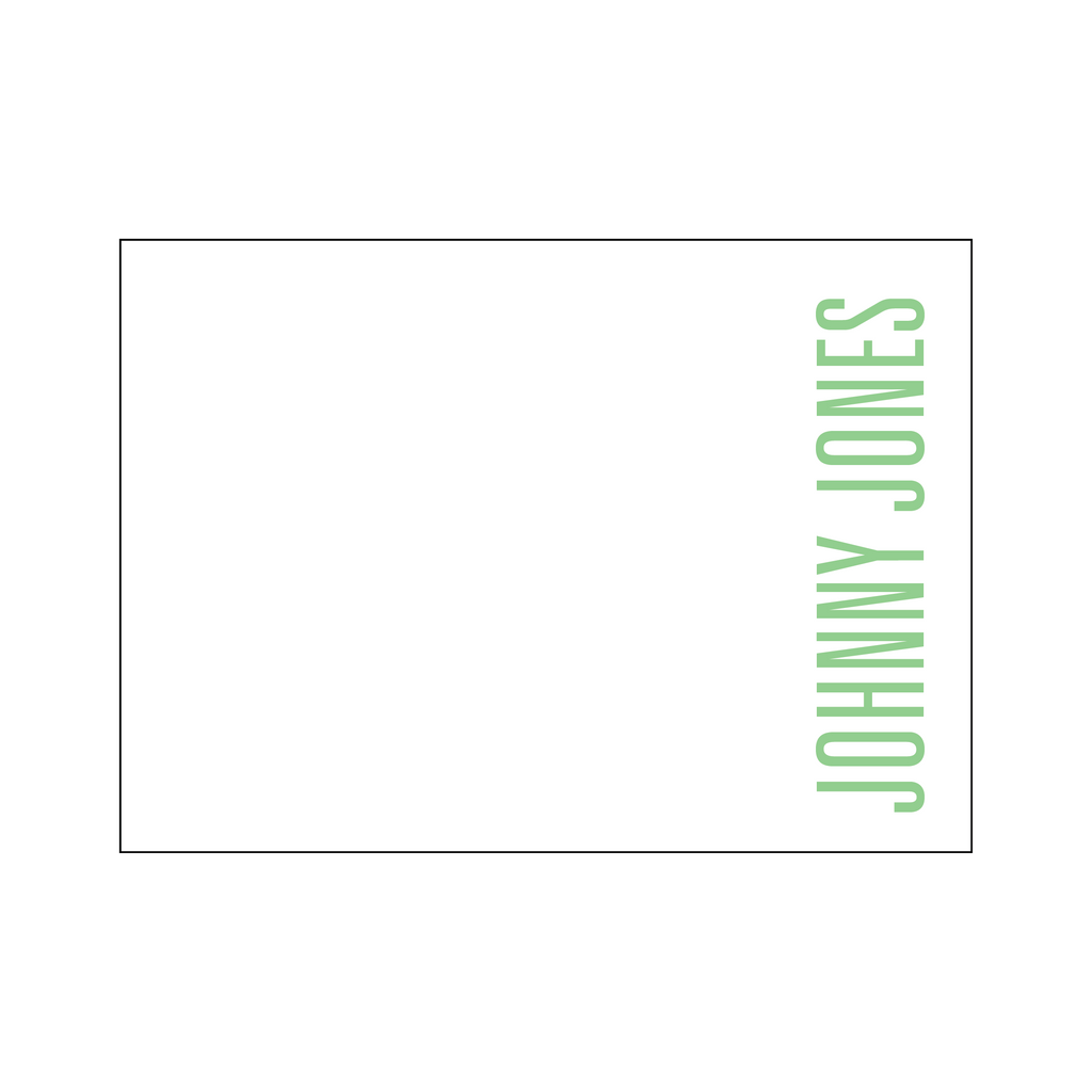 On The Side Personal Stationery Set