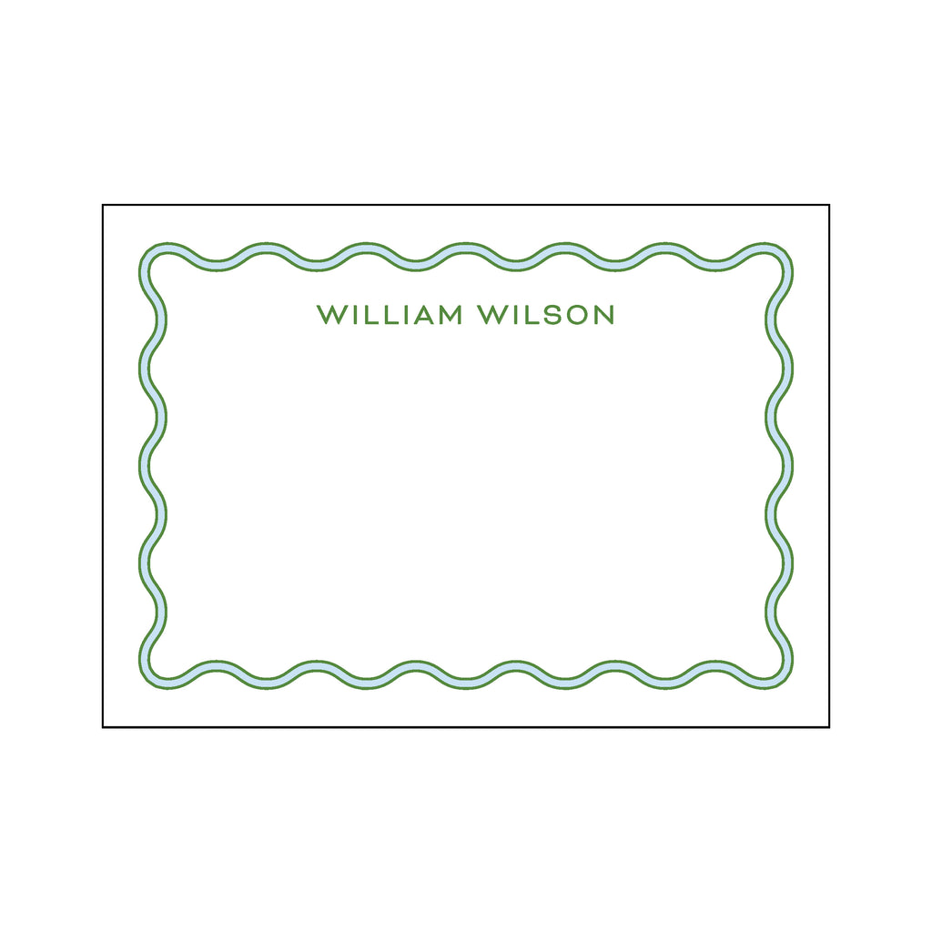 Wavy Double Stripe Stationery Set