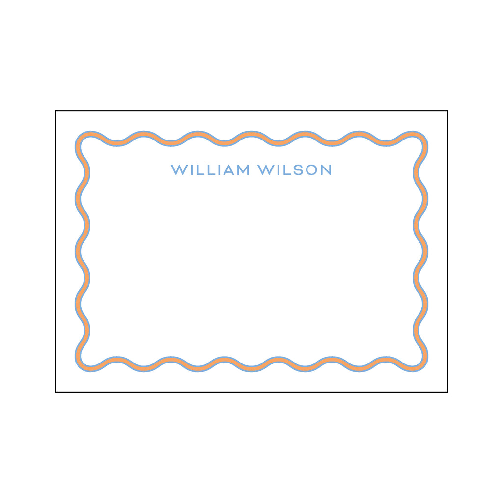 Wavy Double Stripe Stationery Set