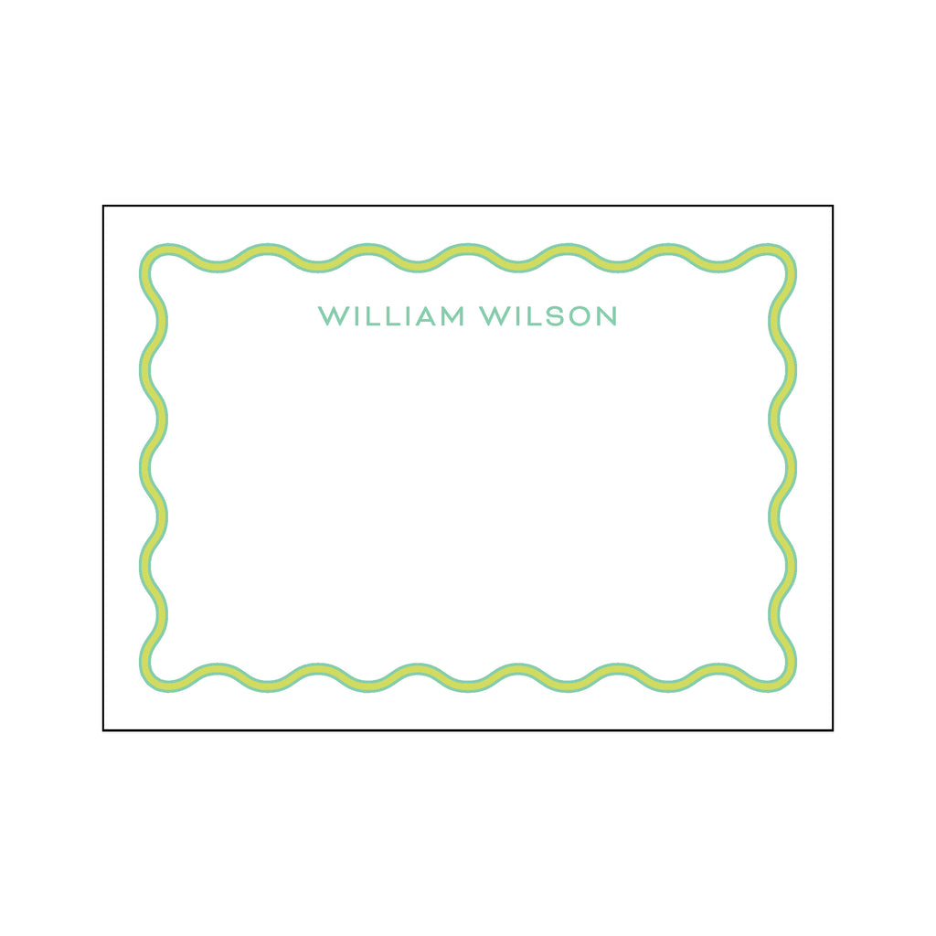 Wavy Double Stripe Stationery Set